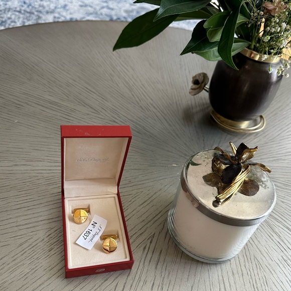 S.T. DUPONT iconic signature style 18k gold cufflinks - Picture 8 of 9